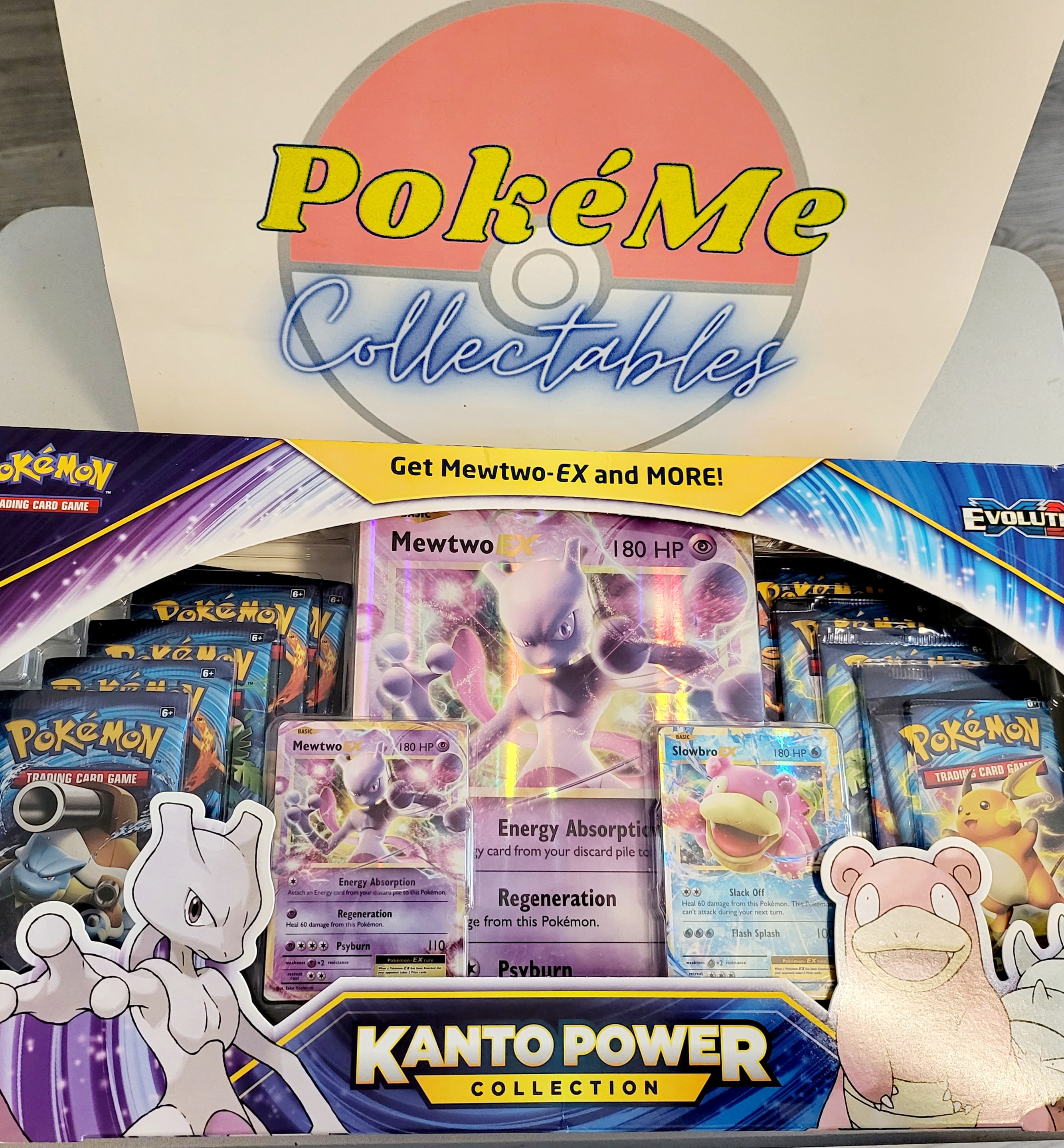 Pokémon Evolutions Kanto Power Collection Box - Featuring Mewtwo EX - NEW - Box Damage - See Pics